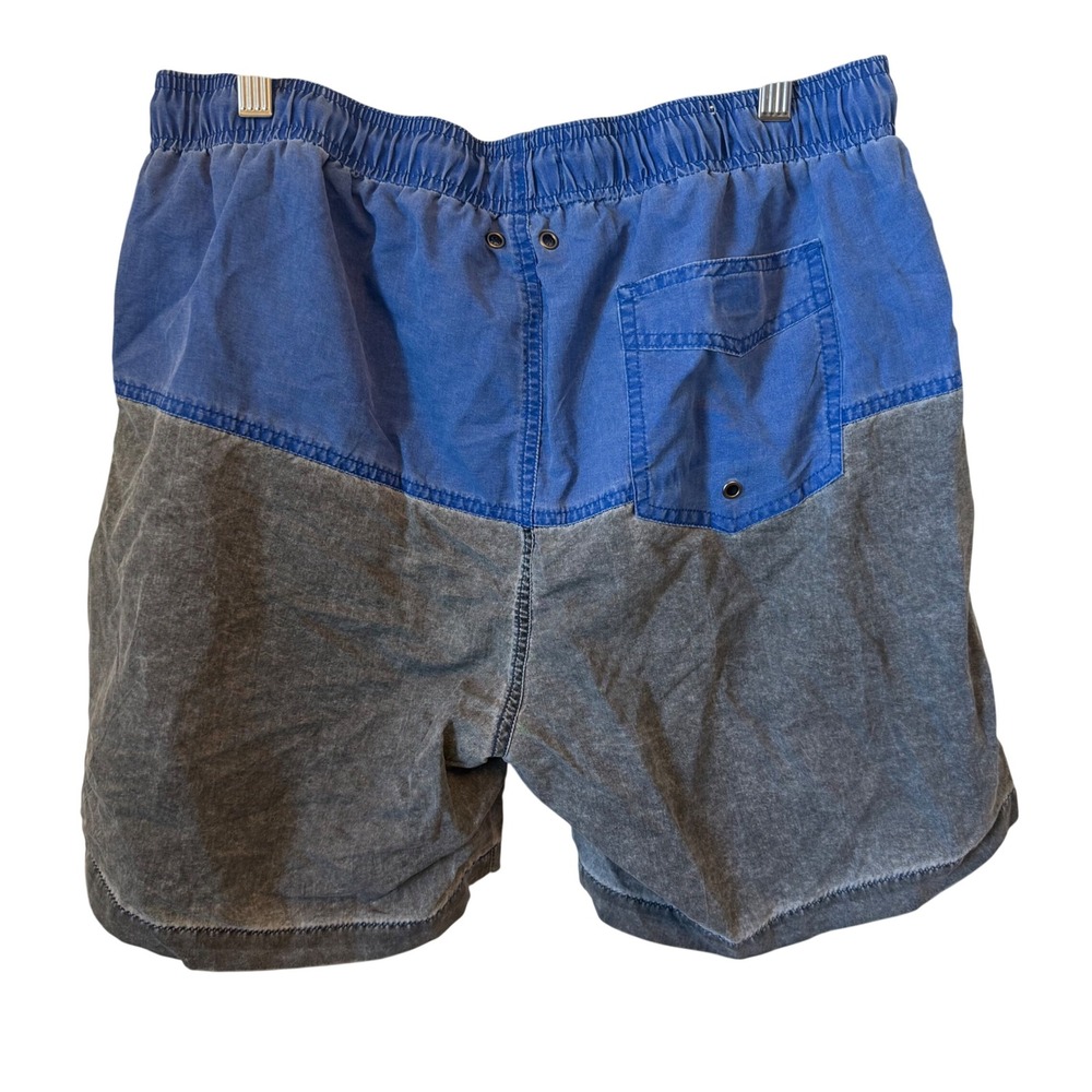 Trunks Surf Swim Co. Mens Blue Gray Colorblock Swim Trunks Shorts Medium M‎ - Picture 4 of 5